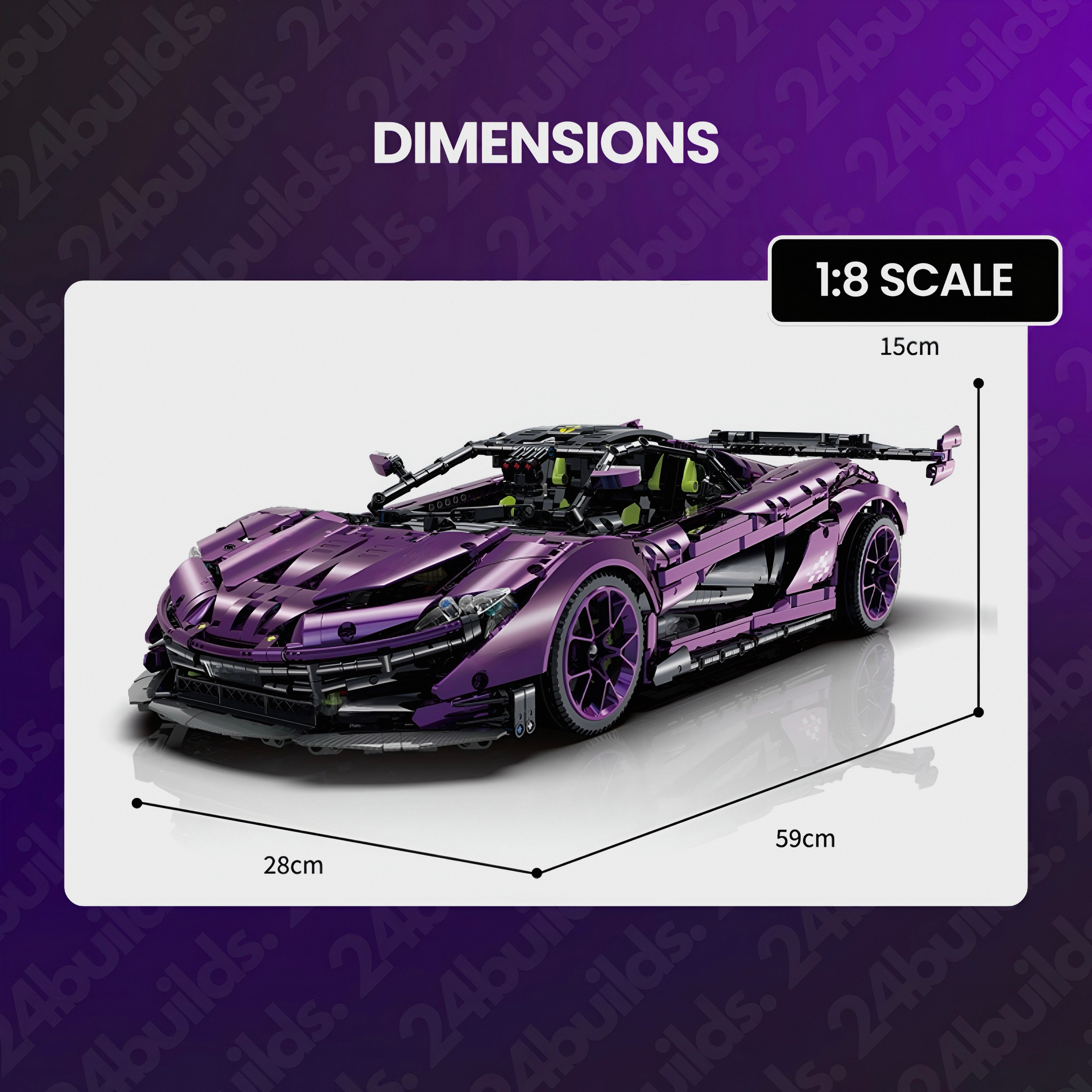 SATIN PURPLE P1 GTR | 3568PCS