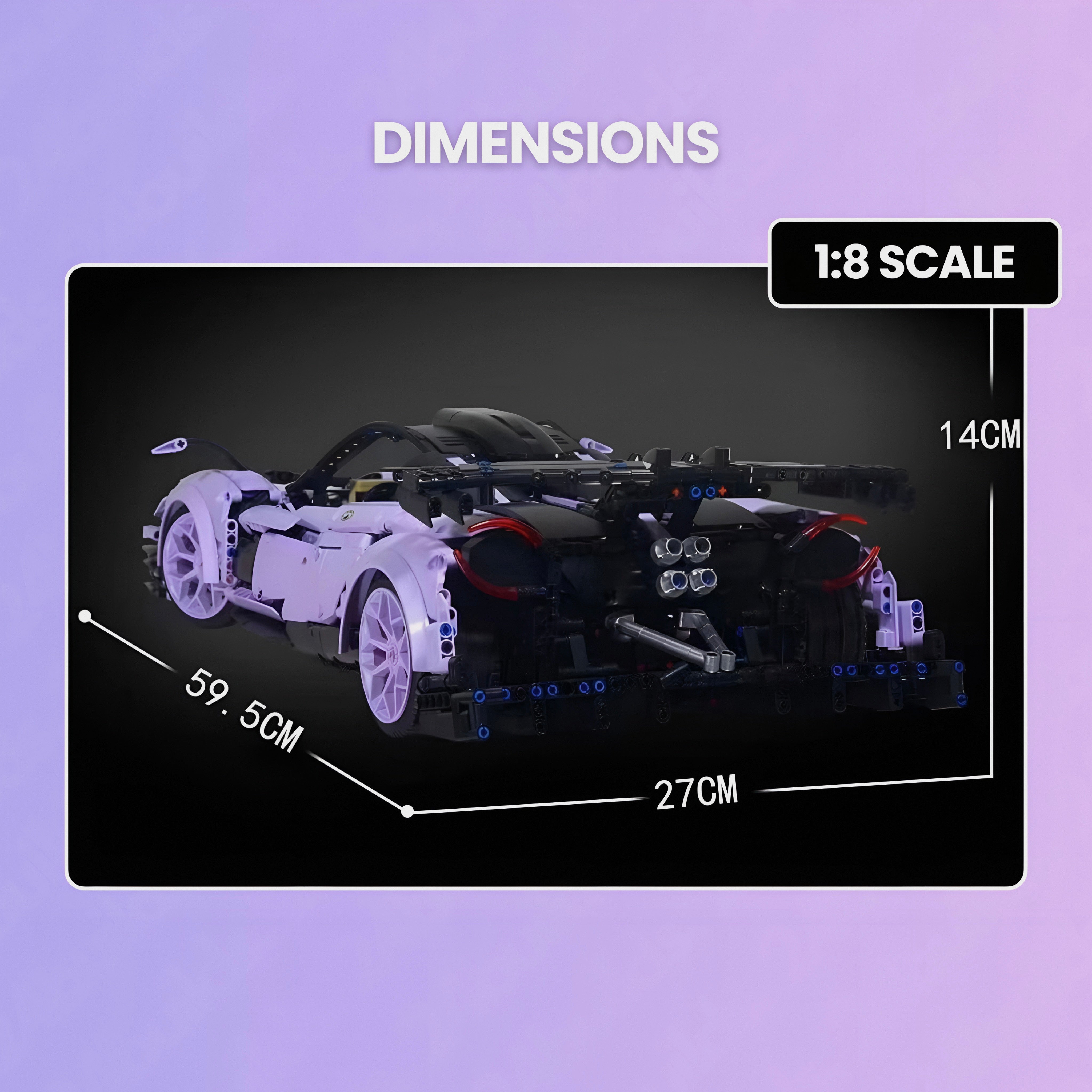 VIOLET EDITION ITALIAN HYPERCAR | 3430PCS