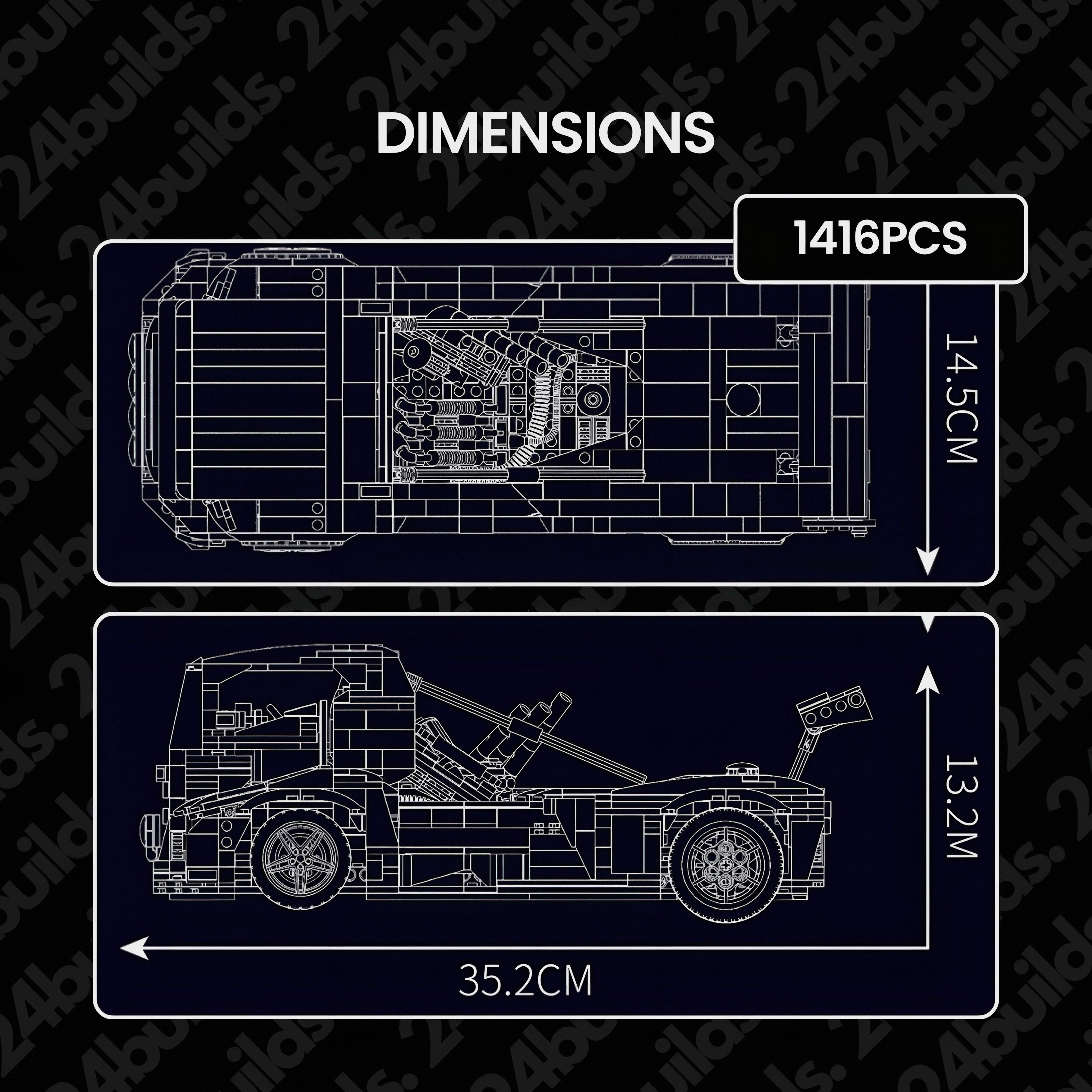 2,400HP "IRON KNIGHT" TRUCK | 1606PCS