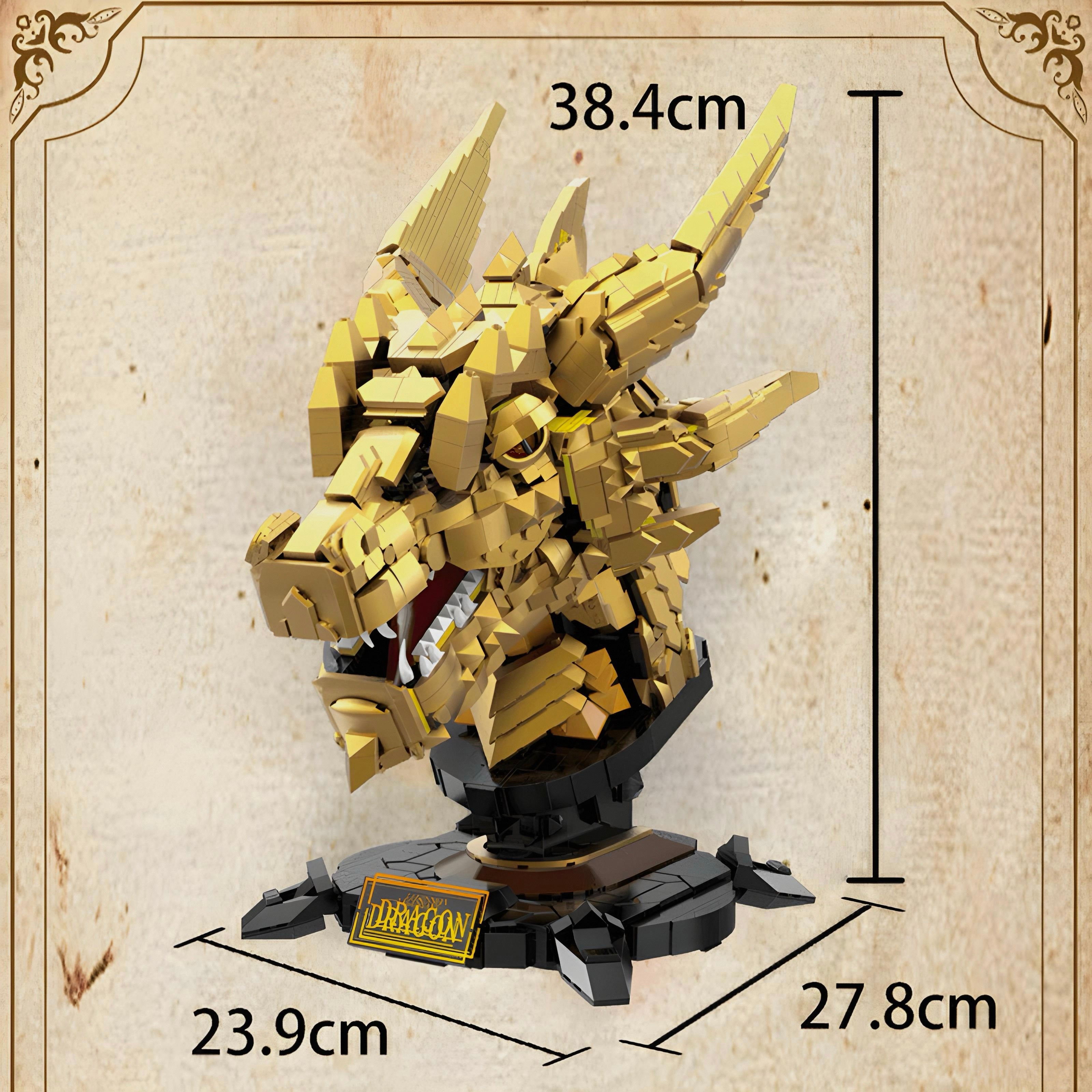 GOLD EDITION DRAGON HEAD | 2572PCS