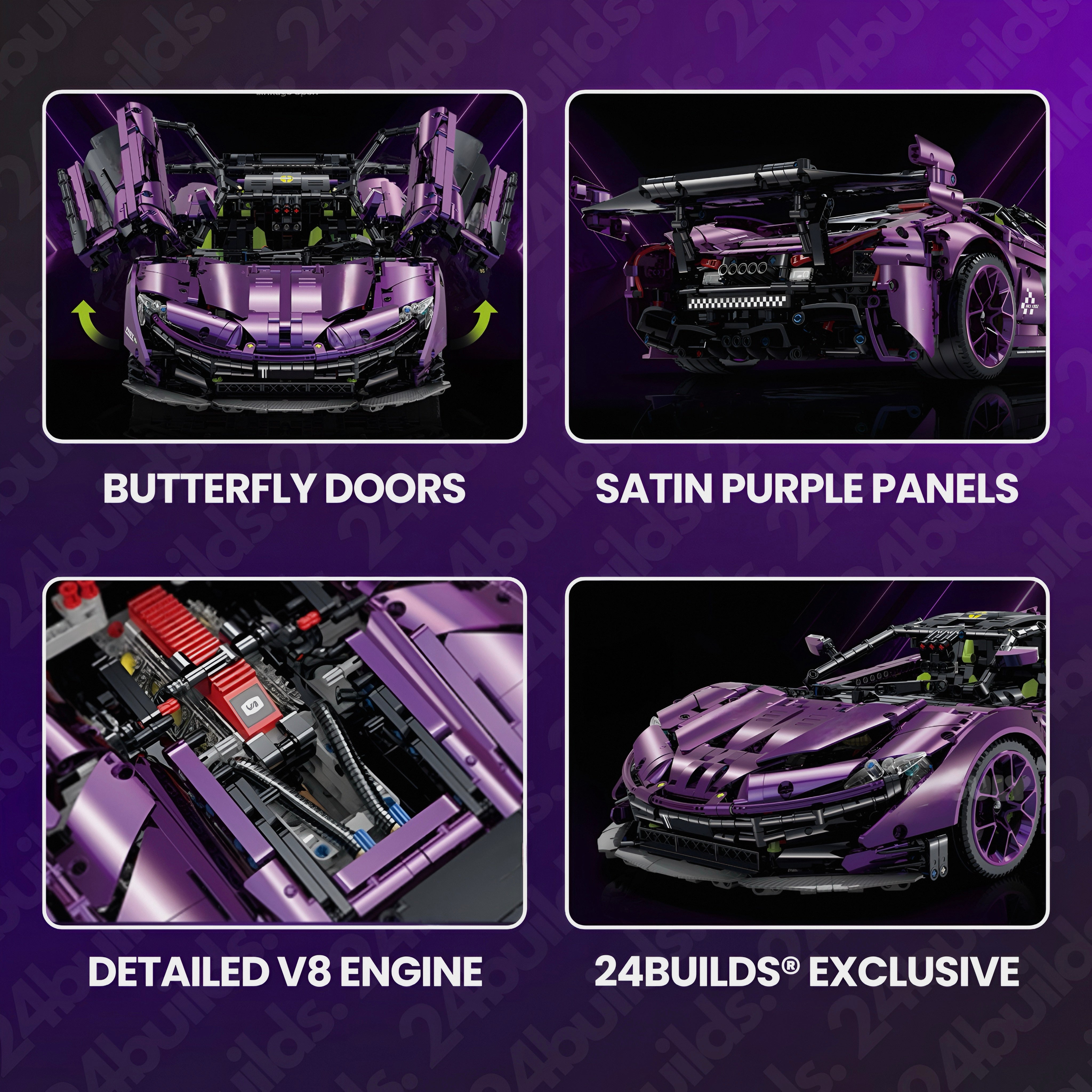 SATIN PURPLE P1 GTR | 3568PCS