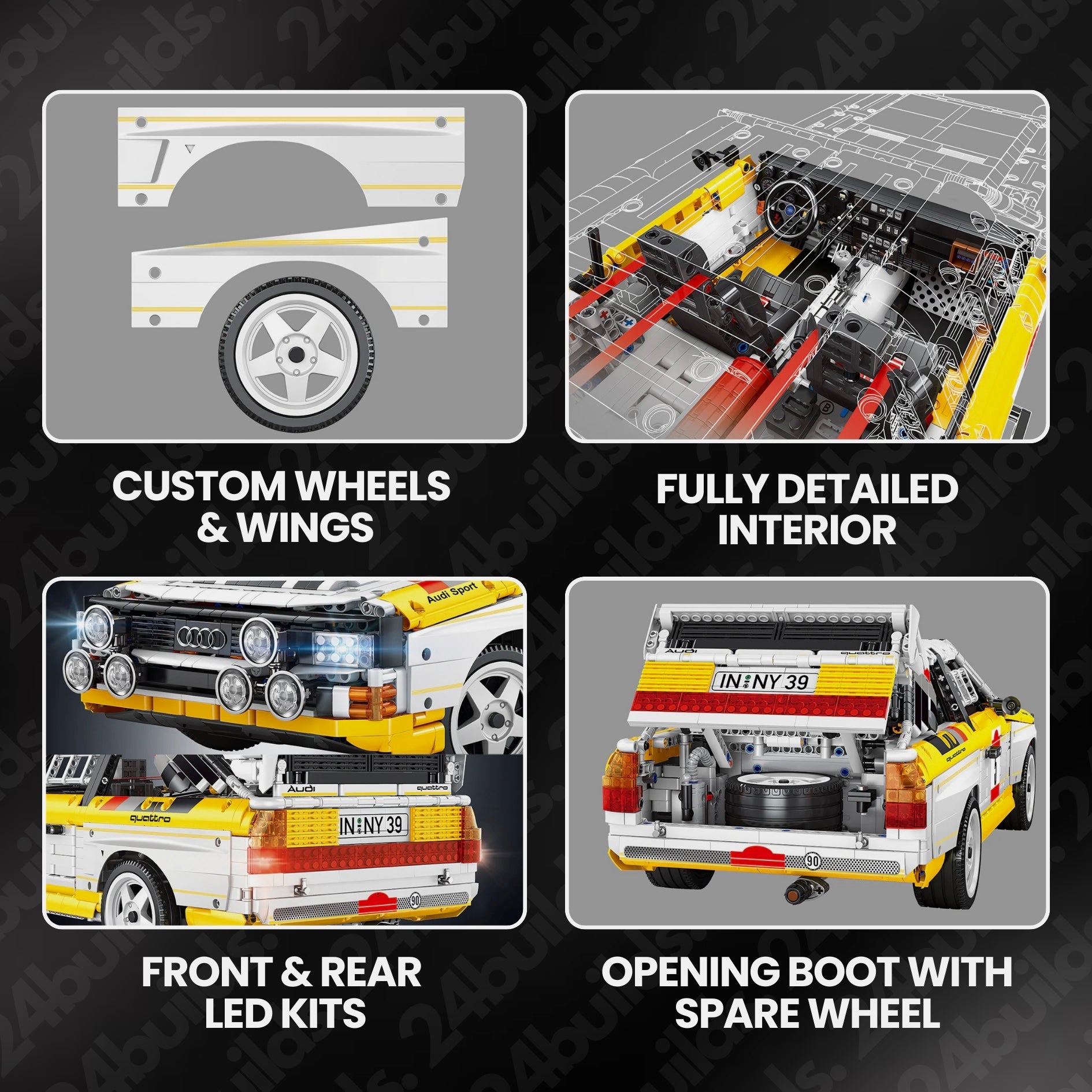 AUDI RALLY QUATTRO GROUP B 1984 | 3886PCS
